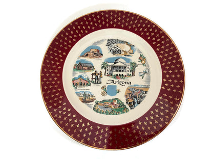 Midcentury Arizona Souvenir Plate