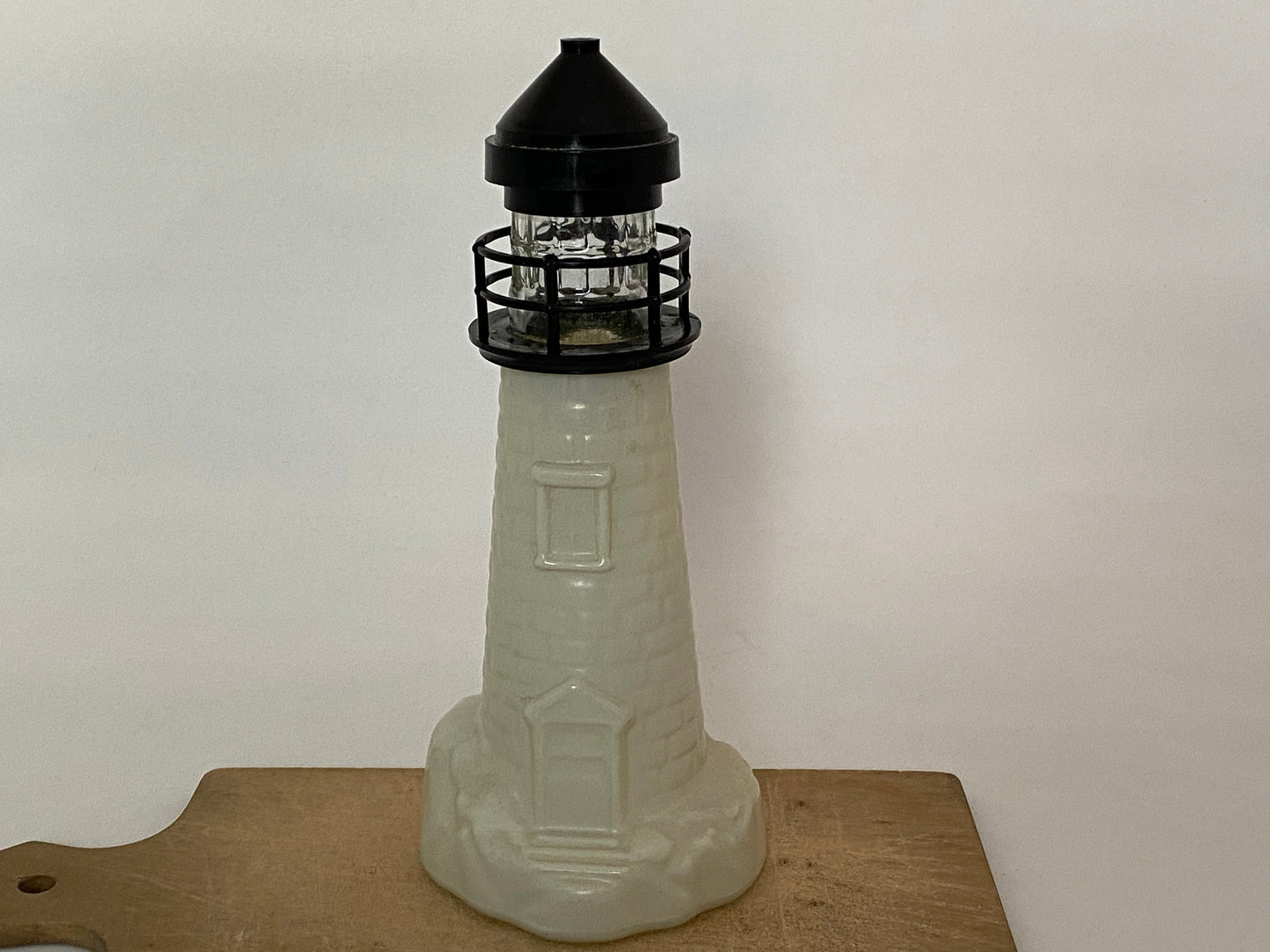 Vintage Glass Lighthouse Cologne Decanter