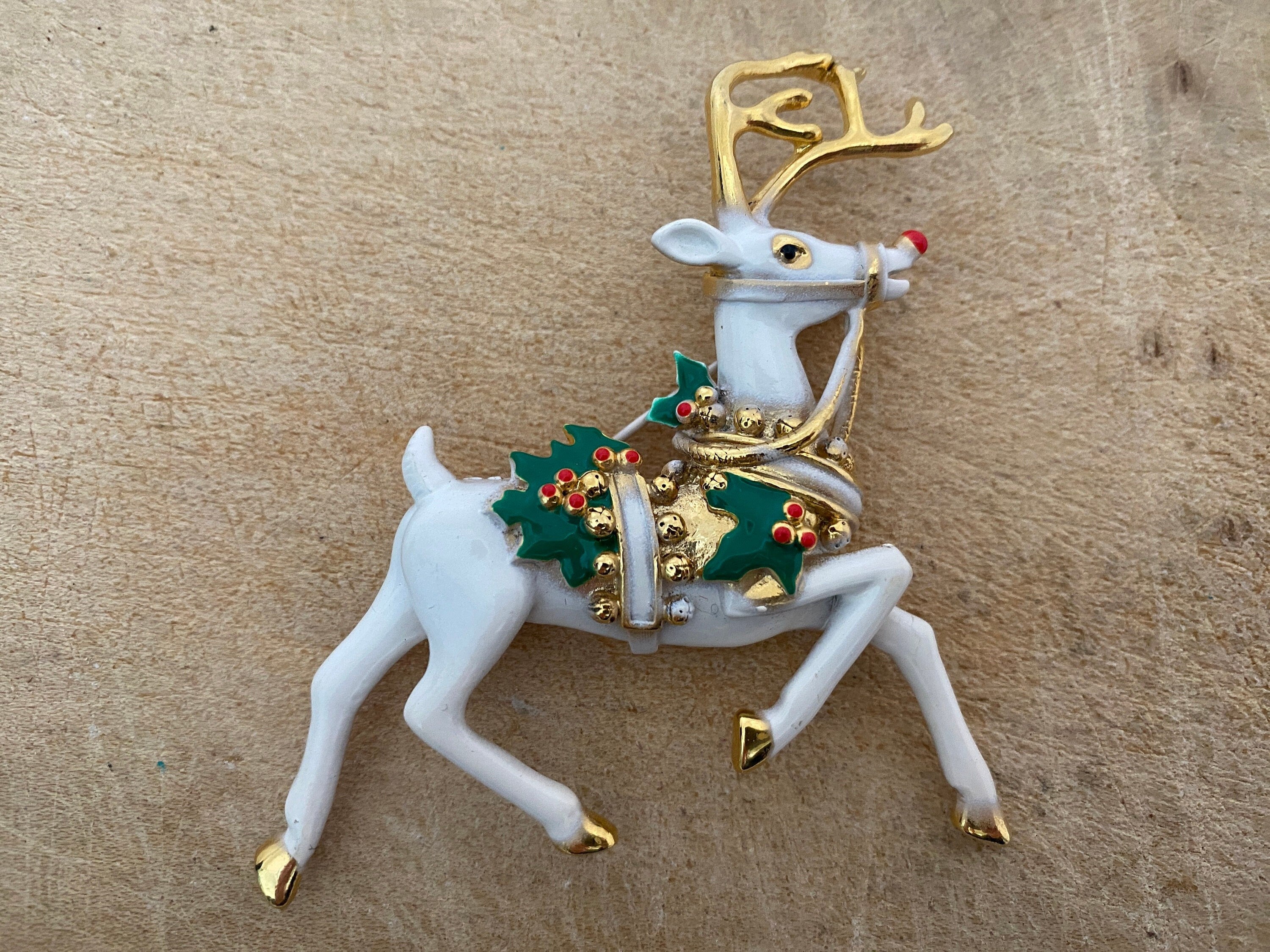 Reindeer brooch on sale