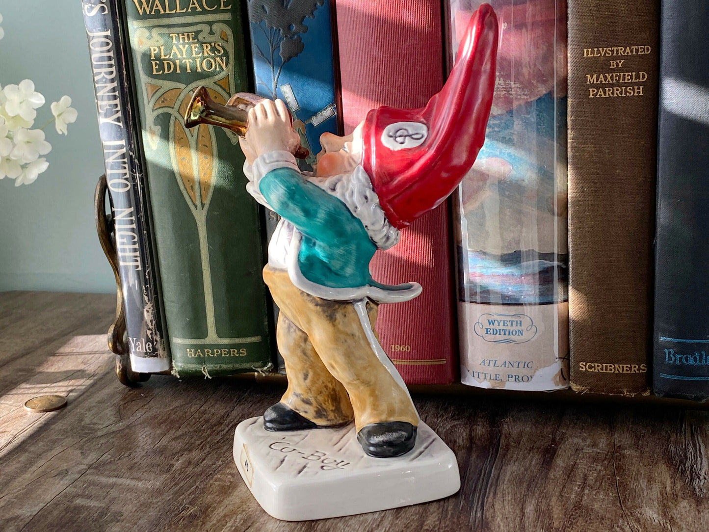 Vintage Gnome Trumpet Playing Figurine by Goebel